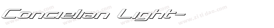 Concielian Light字体转换
